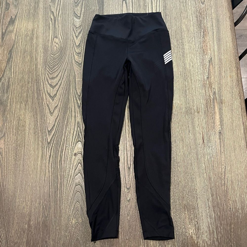 Victorias Secret Pants Leggings Pink Active High Rise Athletic Black Size Small